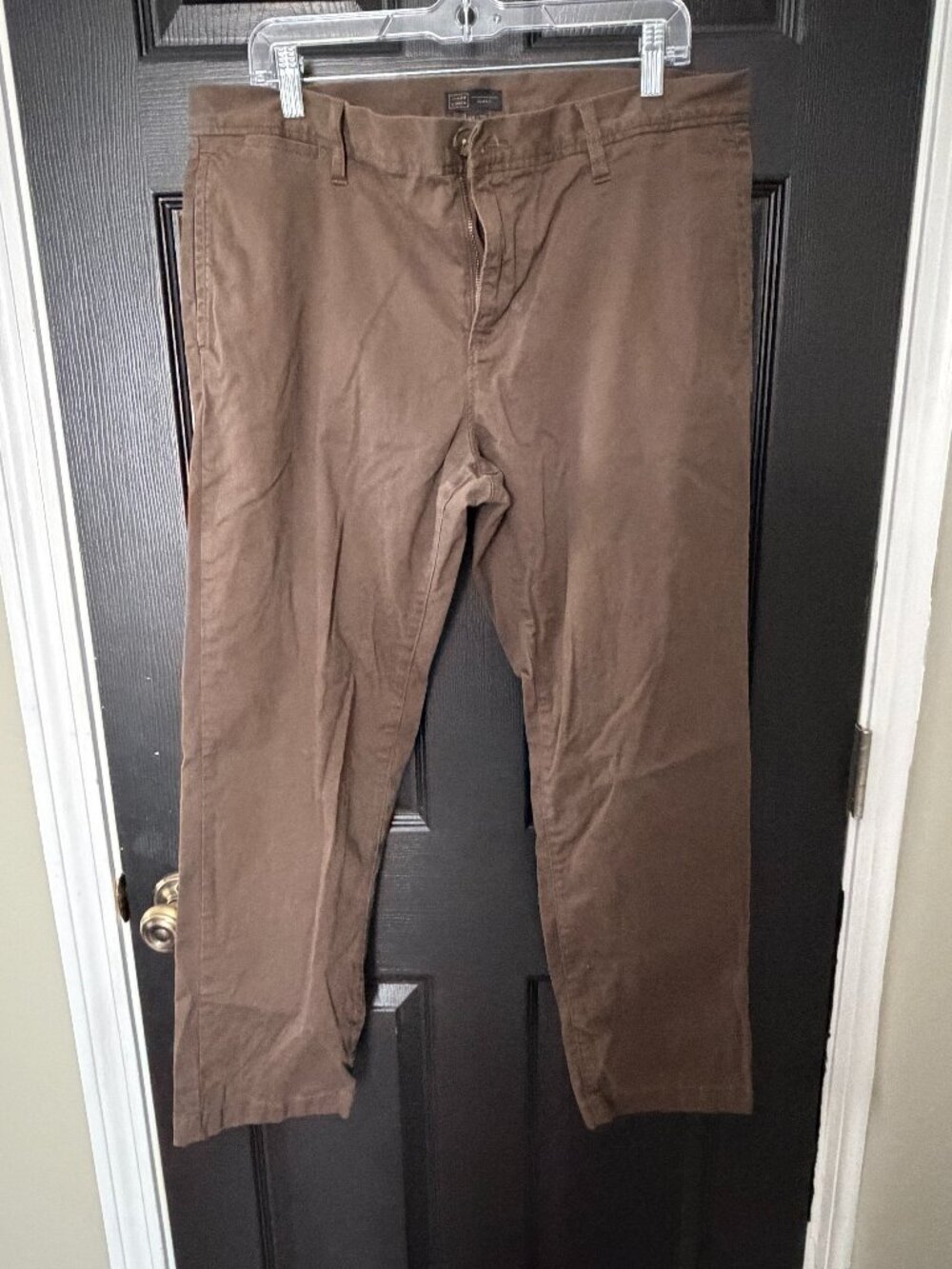 14th and Union Mens Pants Dark Brown Slim Fit 38x30